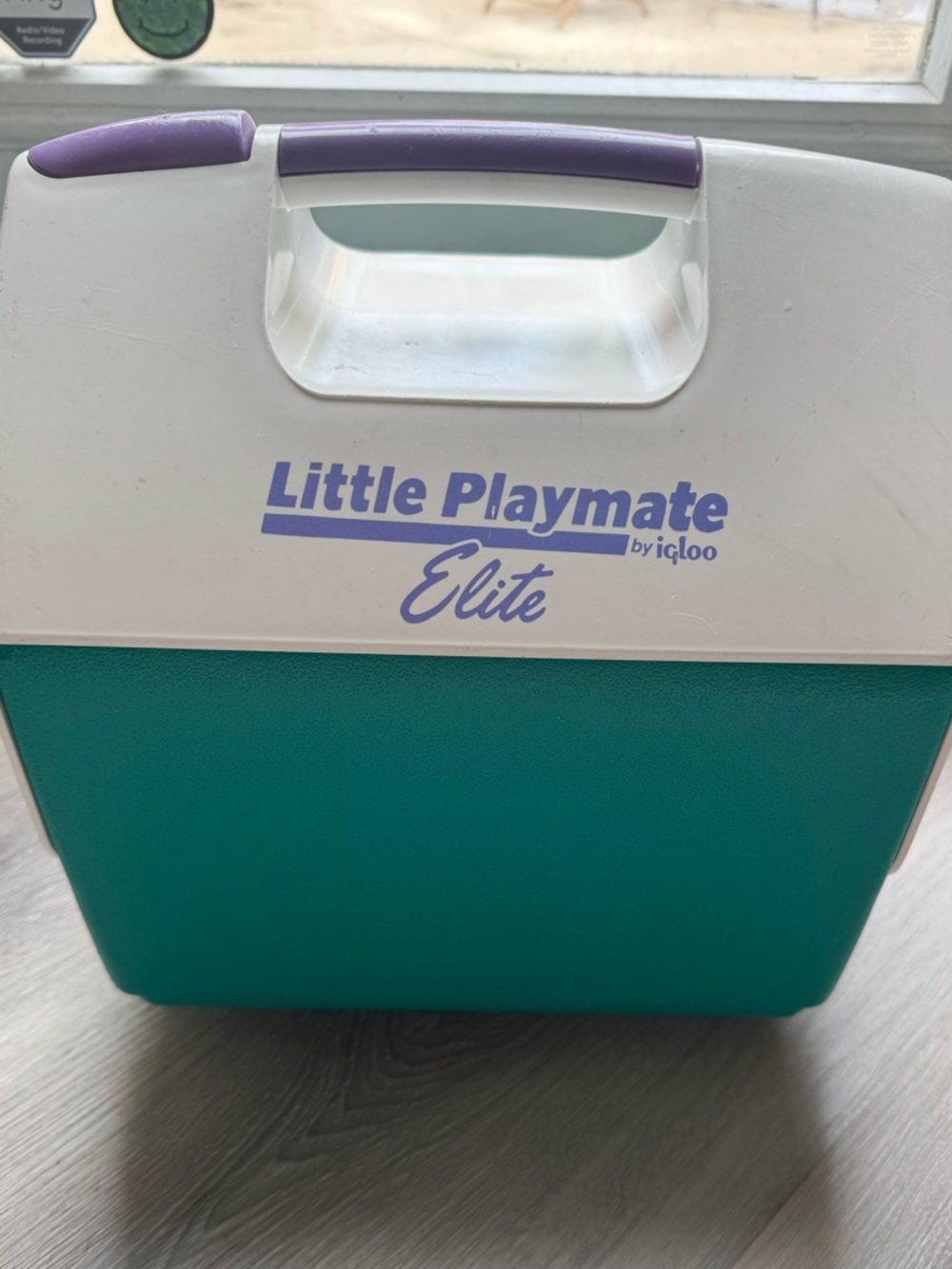 Igloo Little Playmate Elite Lunch Cooler - Teal, White & Purple made in USA